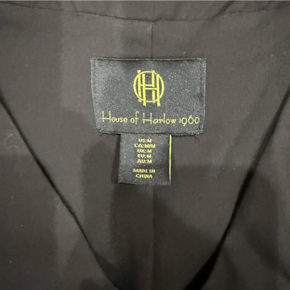 House of Harlow 1960 Black Women's Tailored Vest - Picture 2 of 3